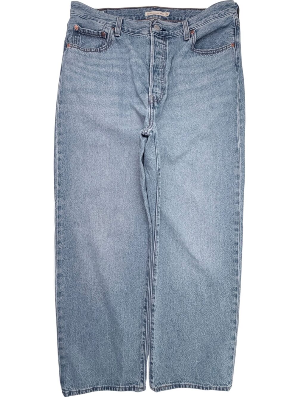 Levi's Blue 5-Pocket Design Ribcage Straight Ankle Jeans Cotton Women's 32